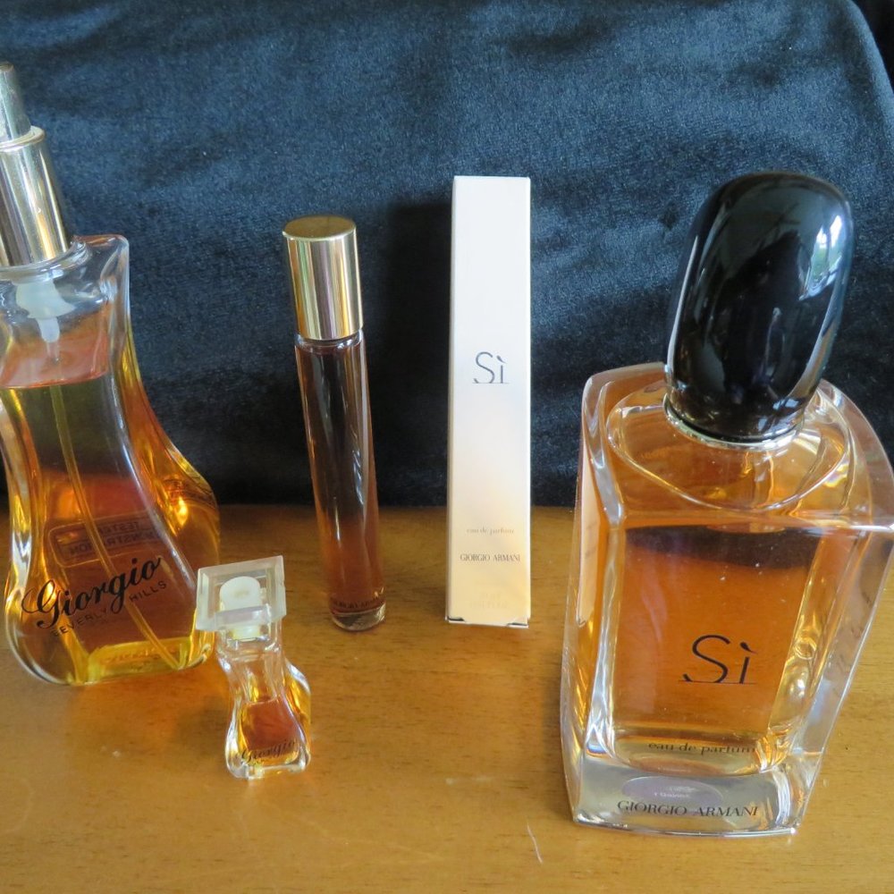 Si by Giorgio Armani 3.4 and Georgio Beverly Hills